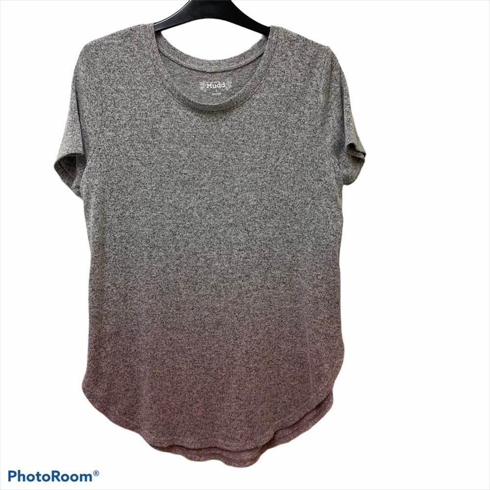 Mudd Short Sleeve Ombré Knit Top S